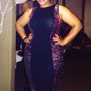 ASOS Rainbow Sequin Bodycon